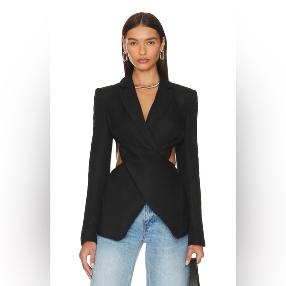 L'Academie Jackets & Blazers - NWOT L'Academie Emmy Blazer in Black Size XS